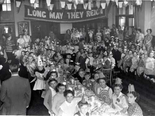 Queen's Coronation Party, 1953 at Waverly
School