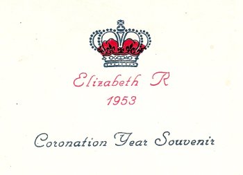 Queen's Coronation Party, 1953 at Waverly
School - Souvenir Programme